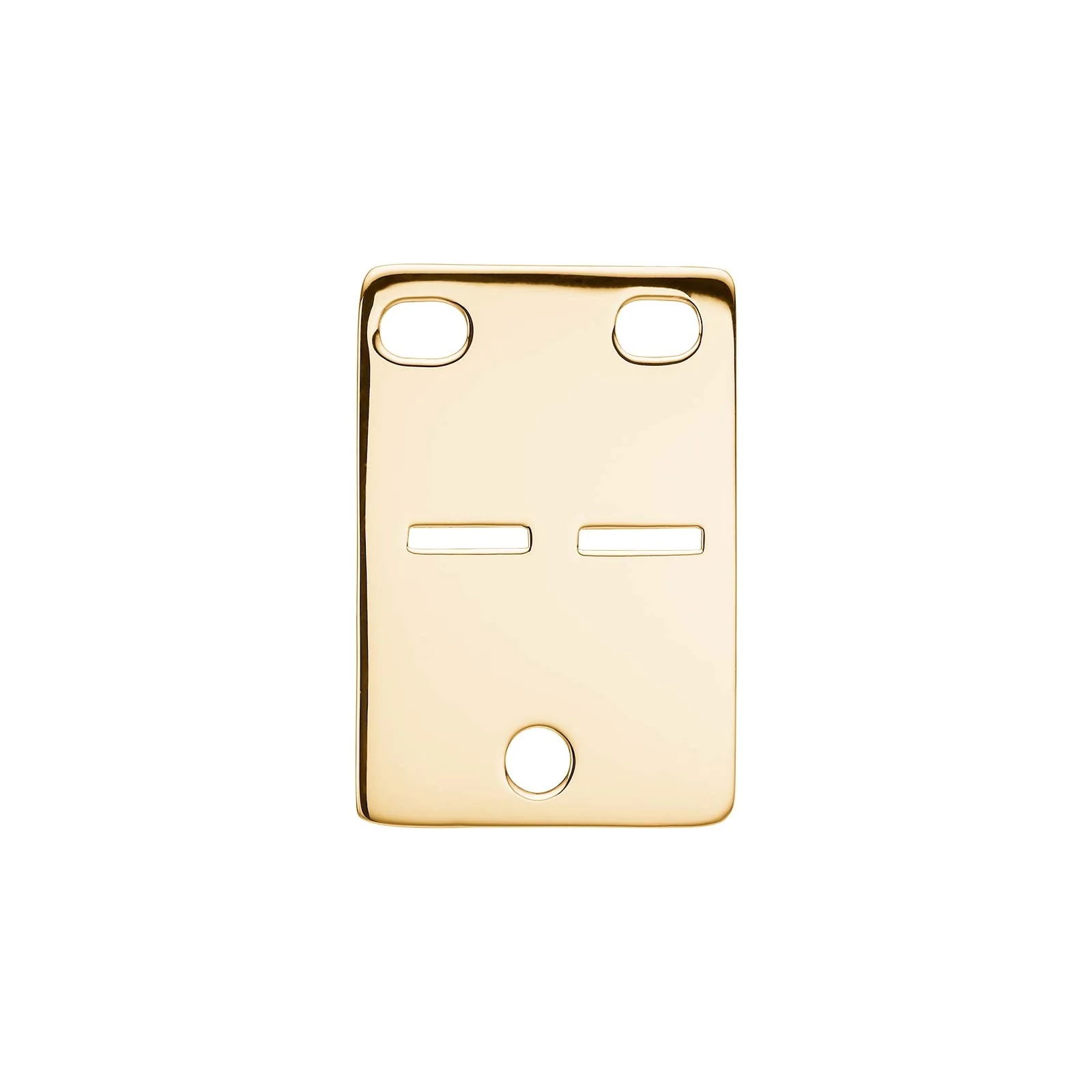 14kt. guld kadaverskilt 26x18mm