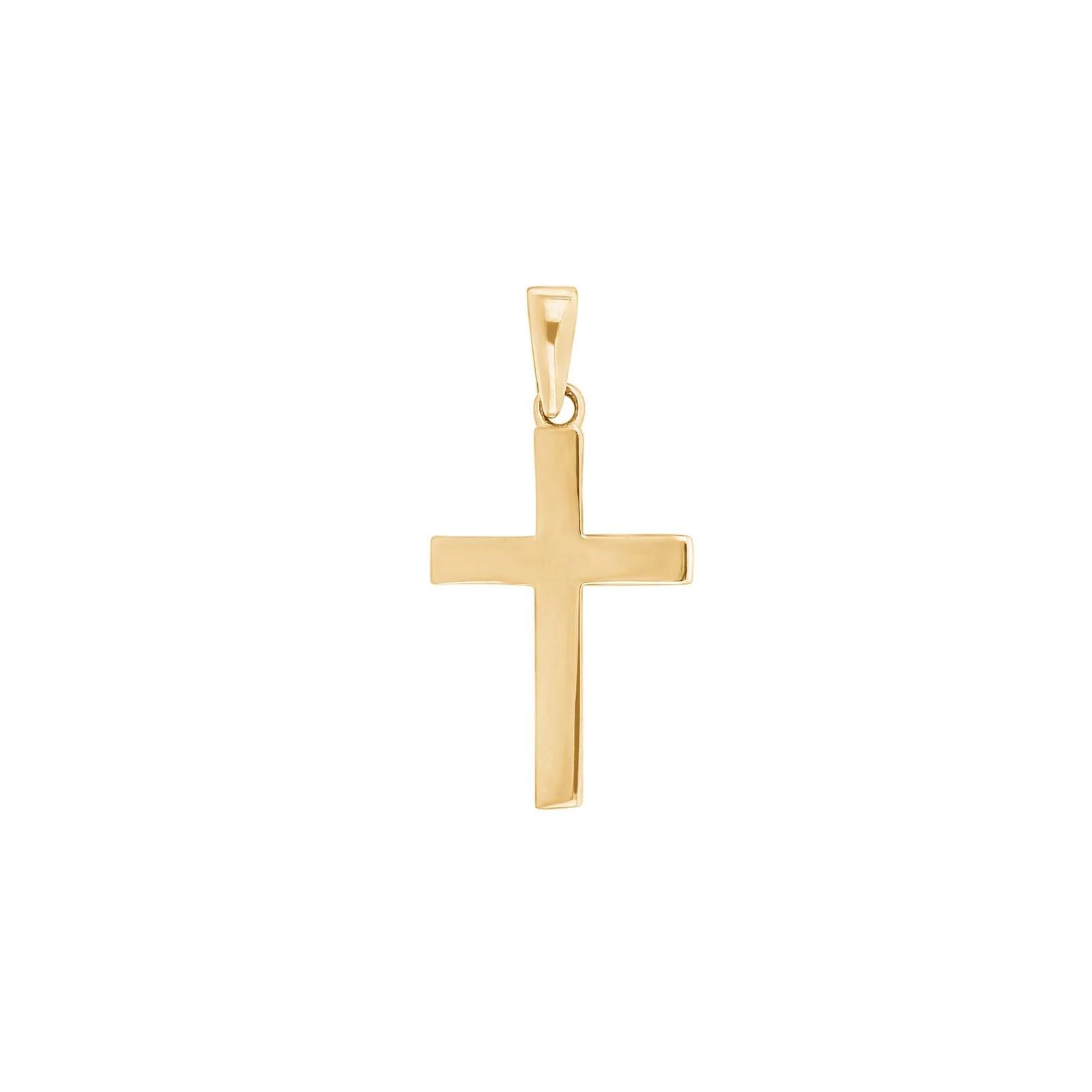 14kt. guld kors massiv 19mm