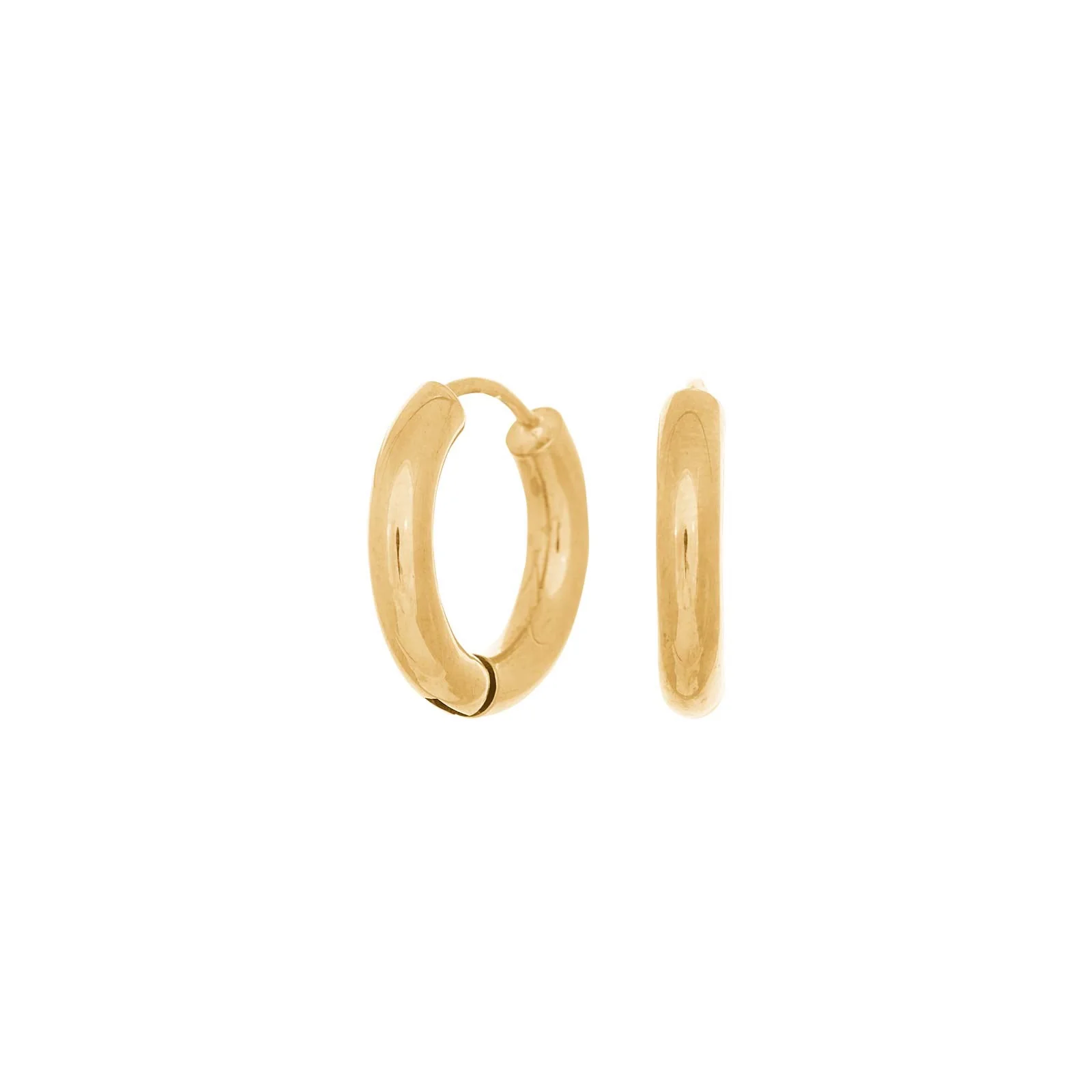14kt. guldcreoler 15 mm