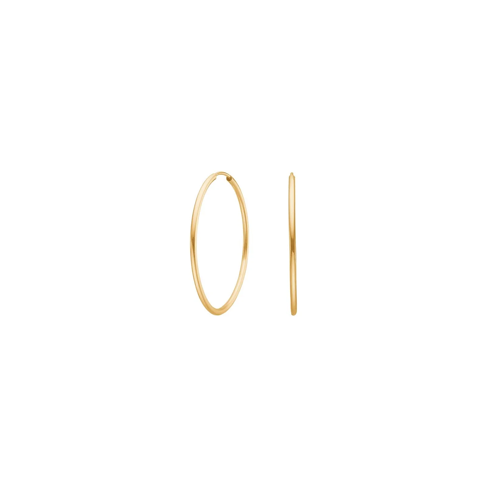 14kt. guldcreoler 32mm