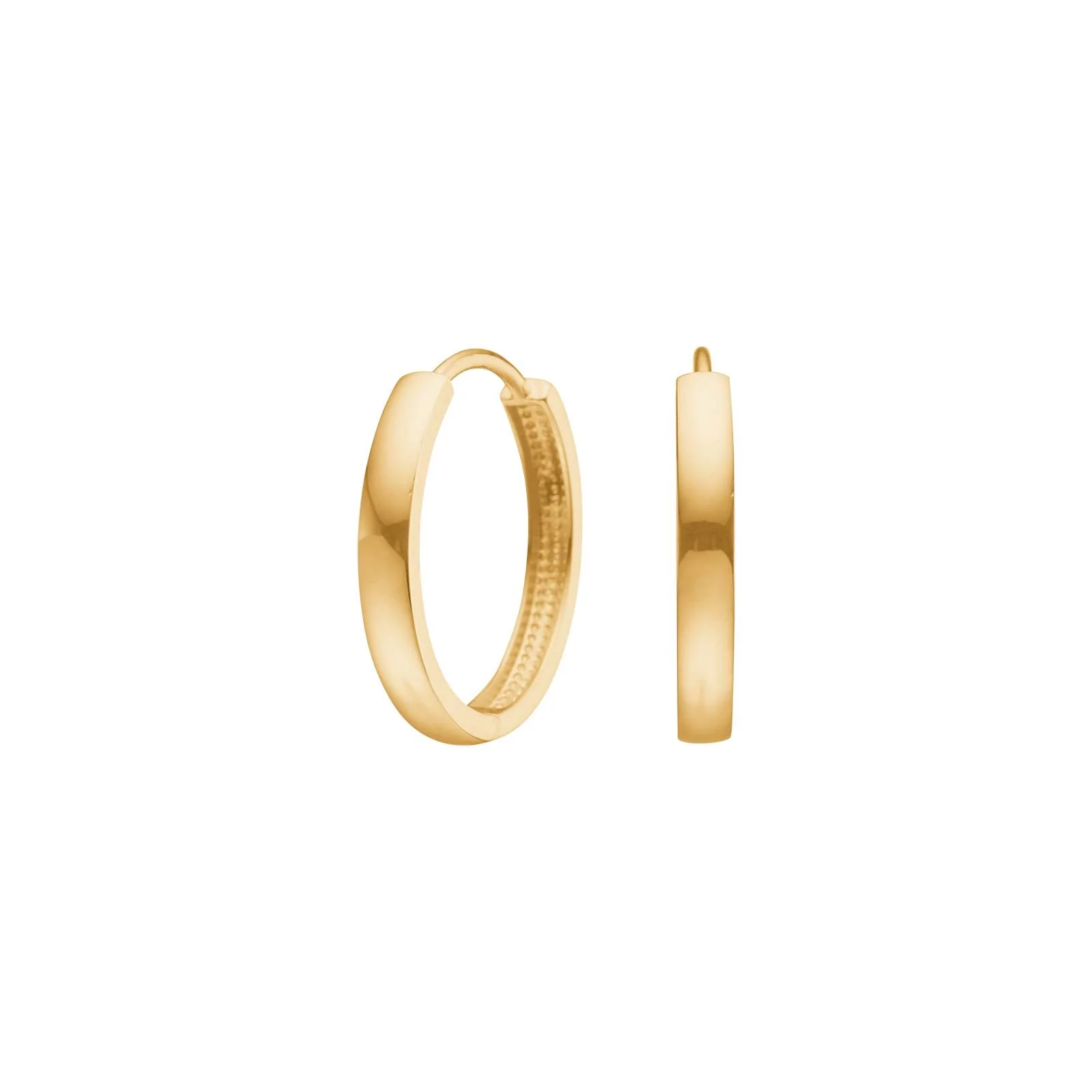 14kt. guldcreoler 3x20mm