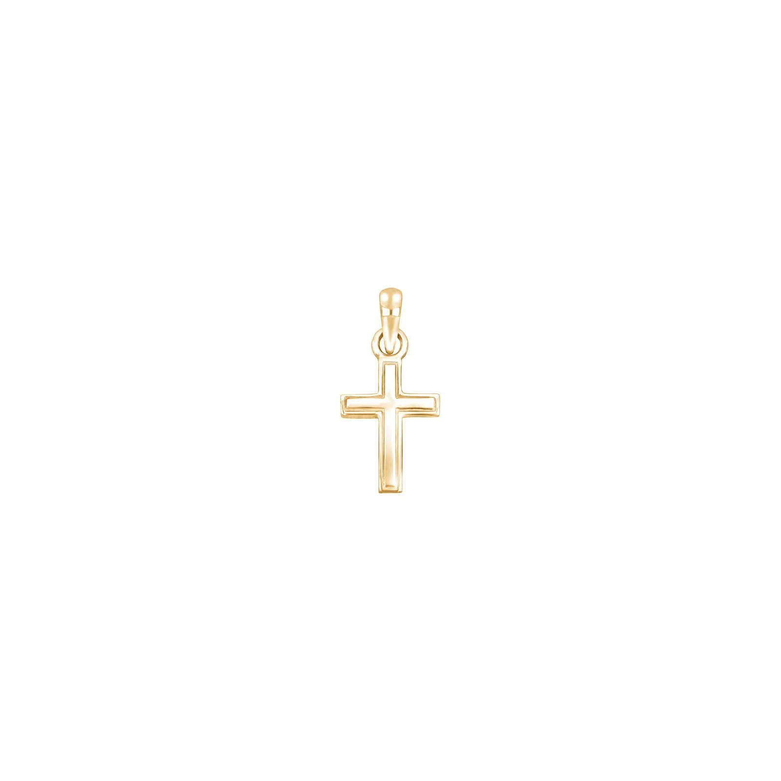 14kt. guldkors 10mm