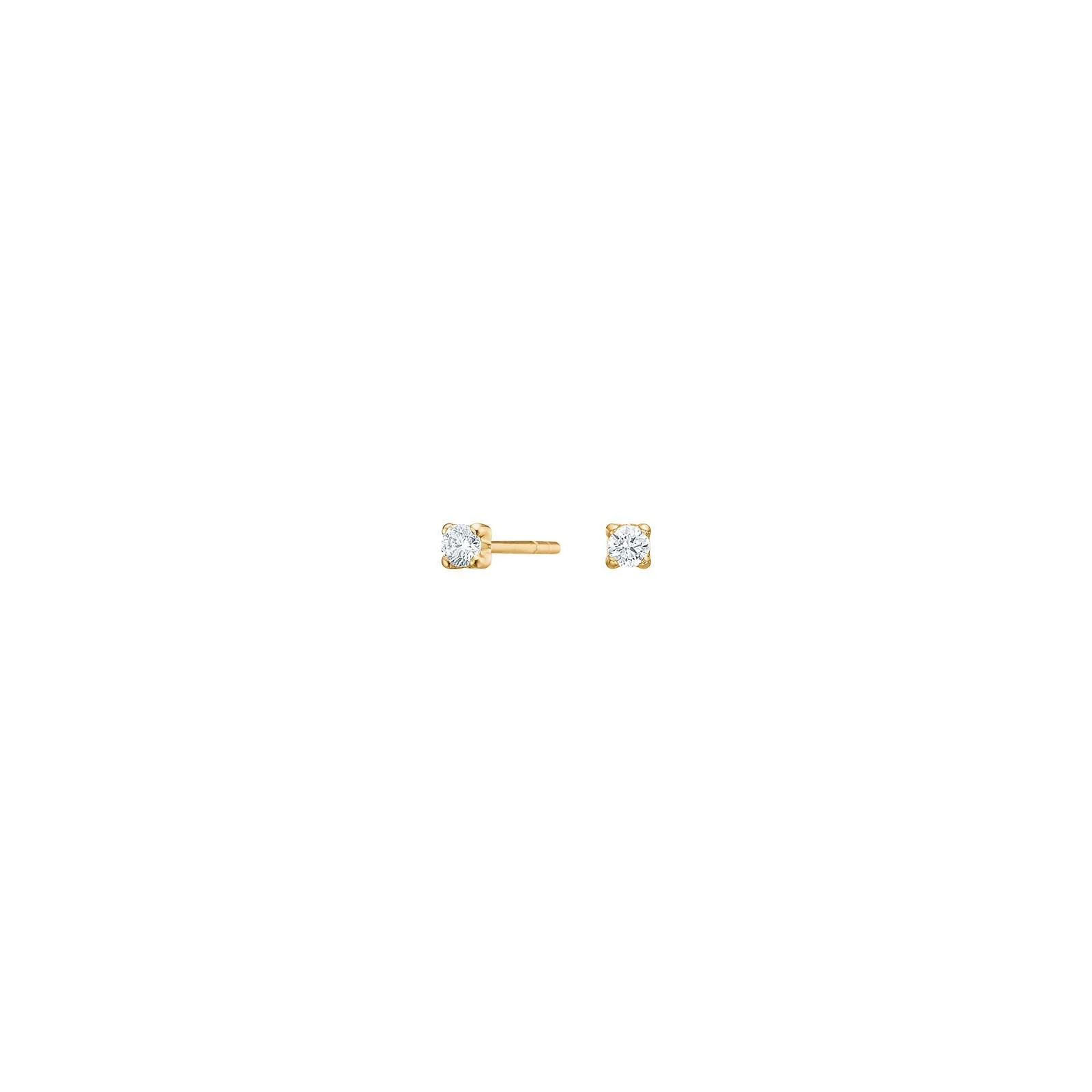 14kt. guldørestikker m/cz 2mm