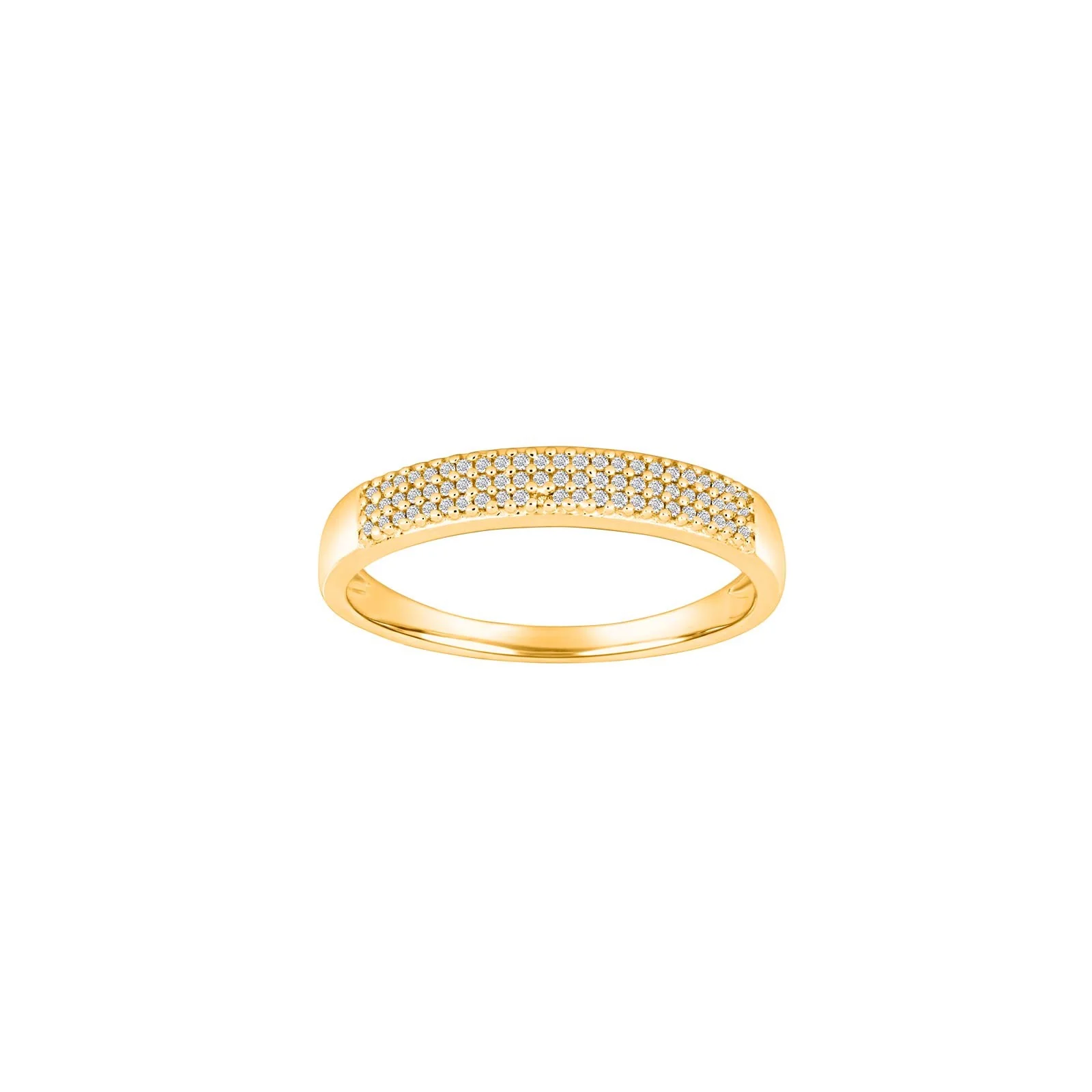 14kt. guldring m/dia. 0.105ct W/SI