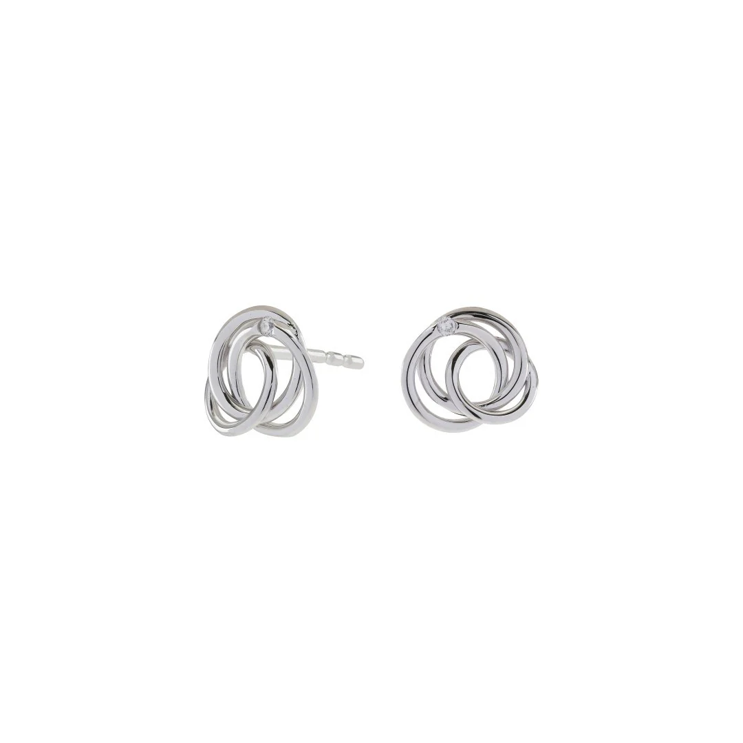 14kt. hvidguldsørestikker m/dia. 0.020ct. W/SI