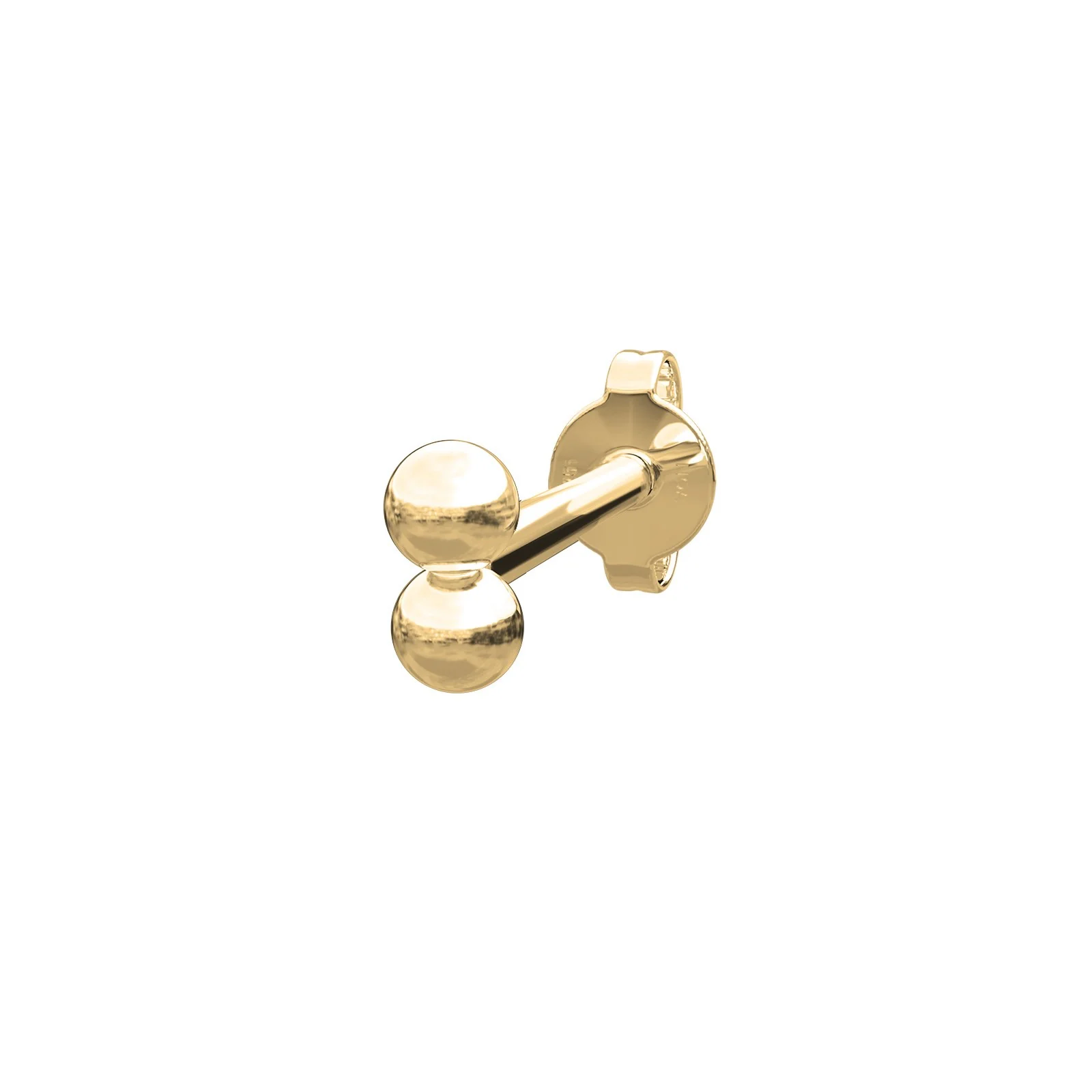 14kt. ørestik 2*2mm kugler PIERCE52 1stk