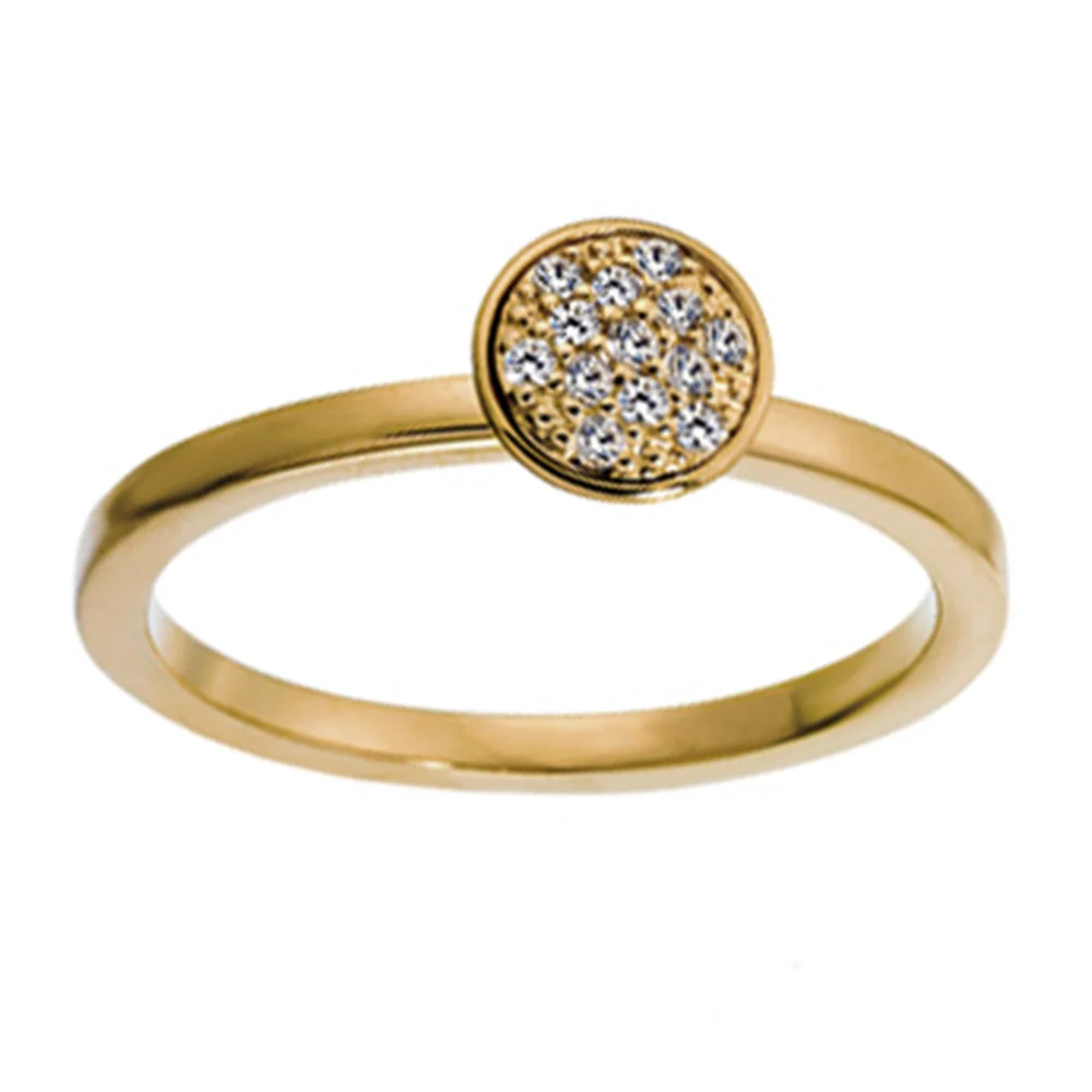 14kt ring med 0,100ct w/si