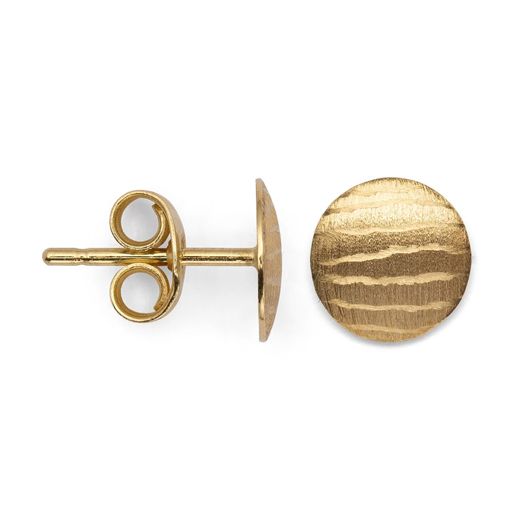 750/- ørehænger mat/børstet