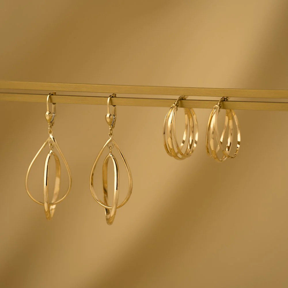 Guld creoler 8kt. - Image 2
