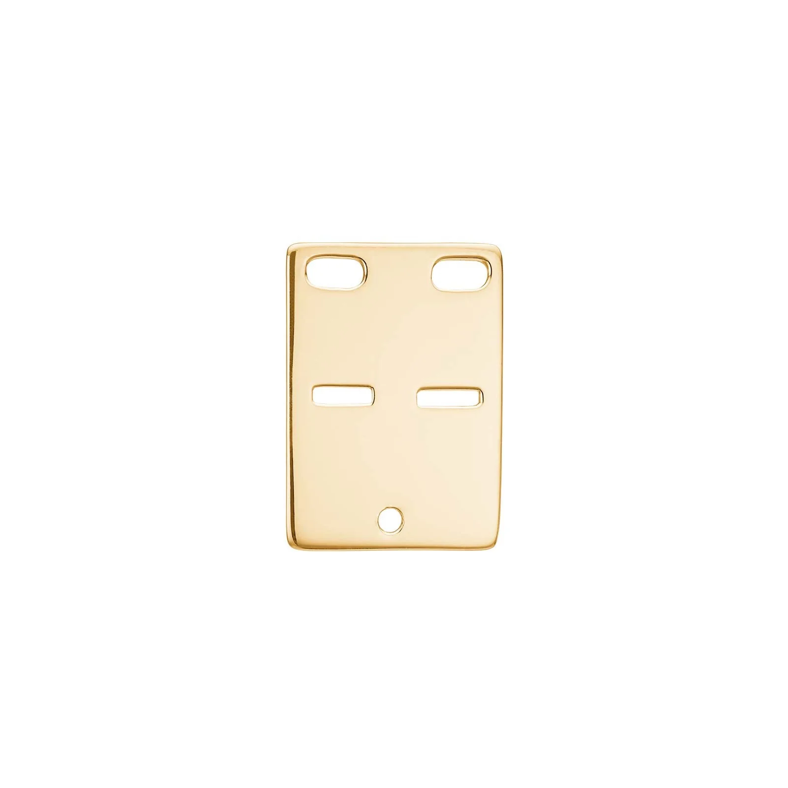 8kt. guld kadaverskilt  20x14mm