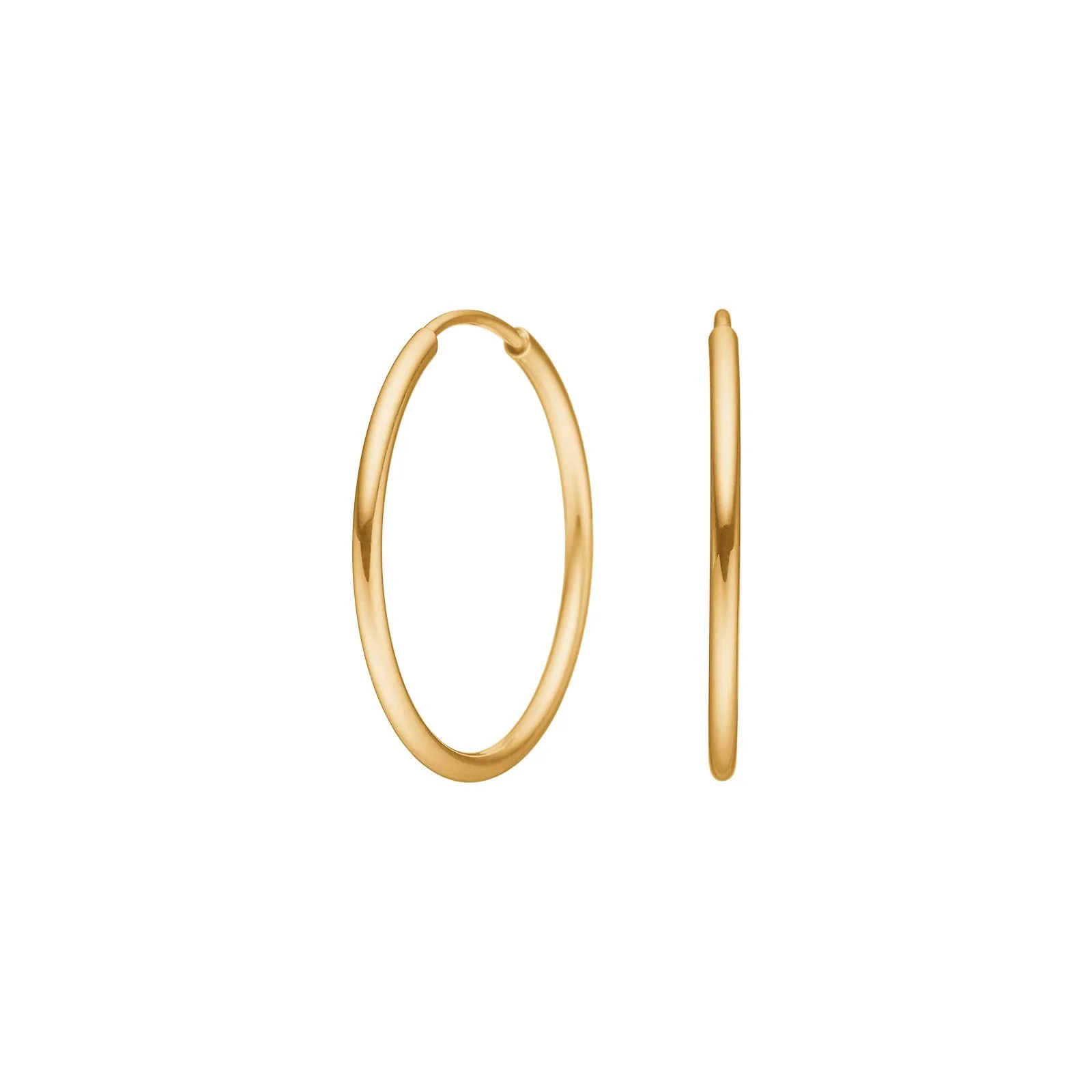 8kt. guldcreoler 23mm