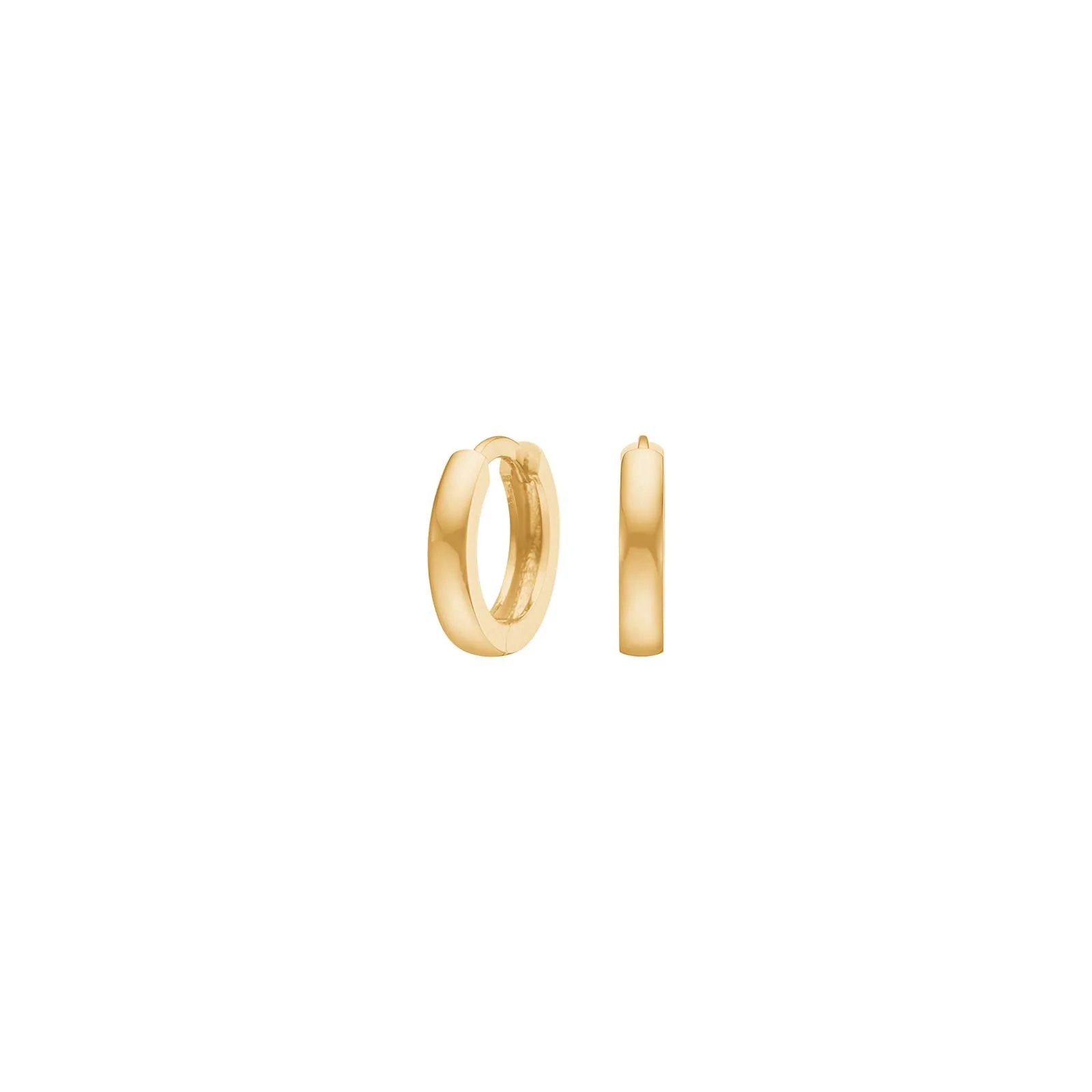 8kt. guldcreoler 2x10mm