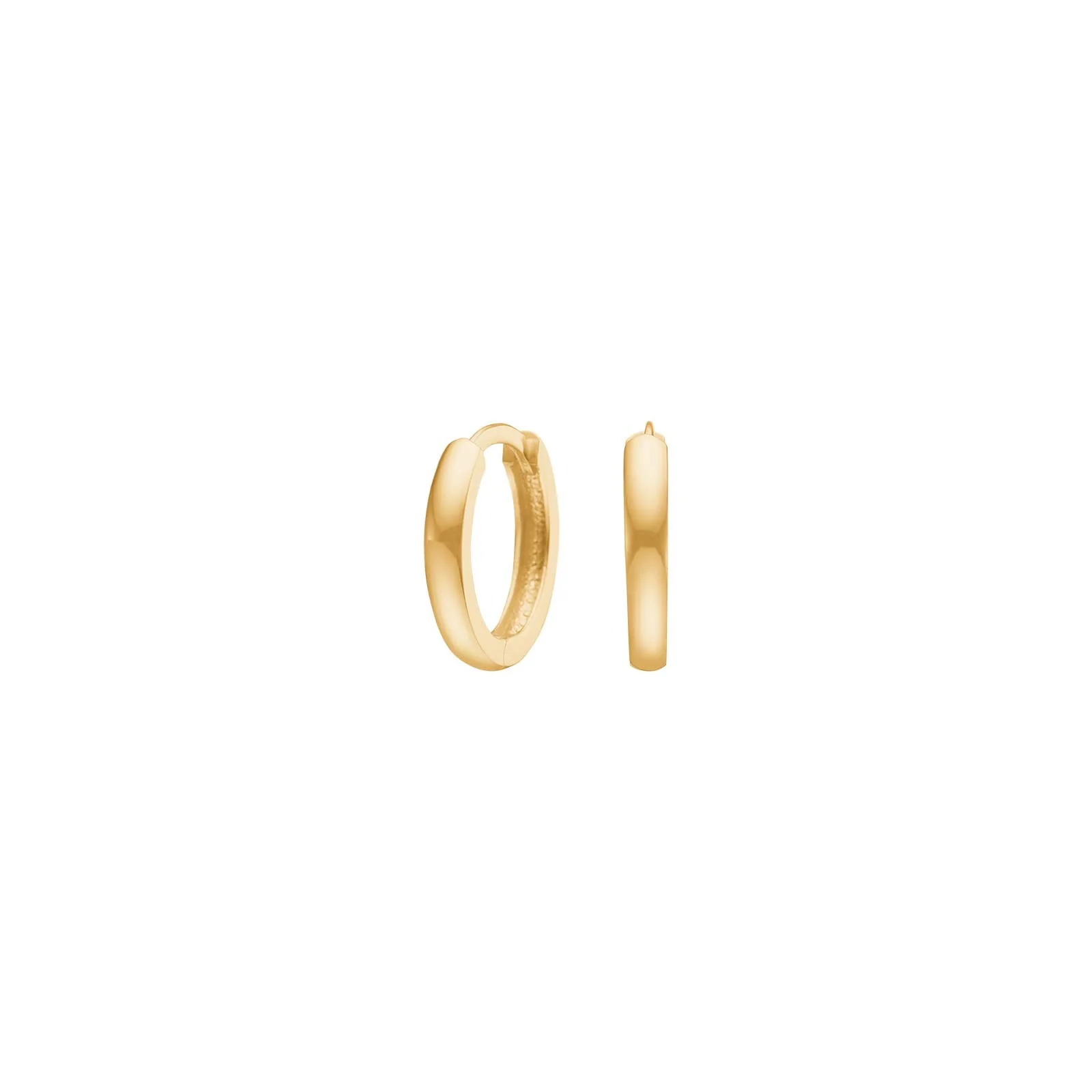 8kt. guldcreoler 2x12mm