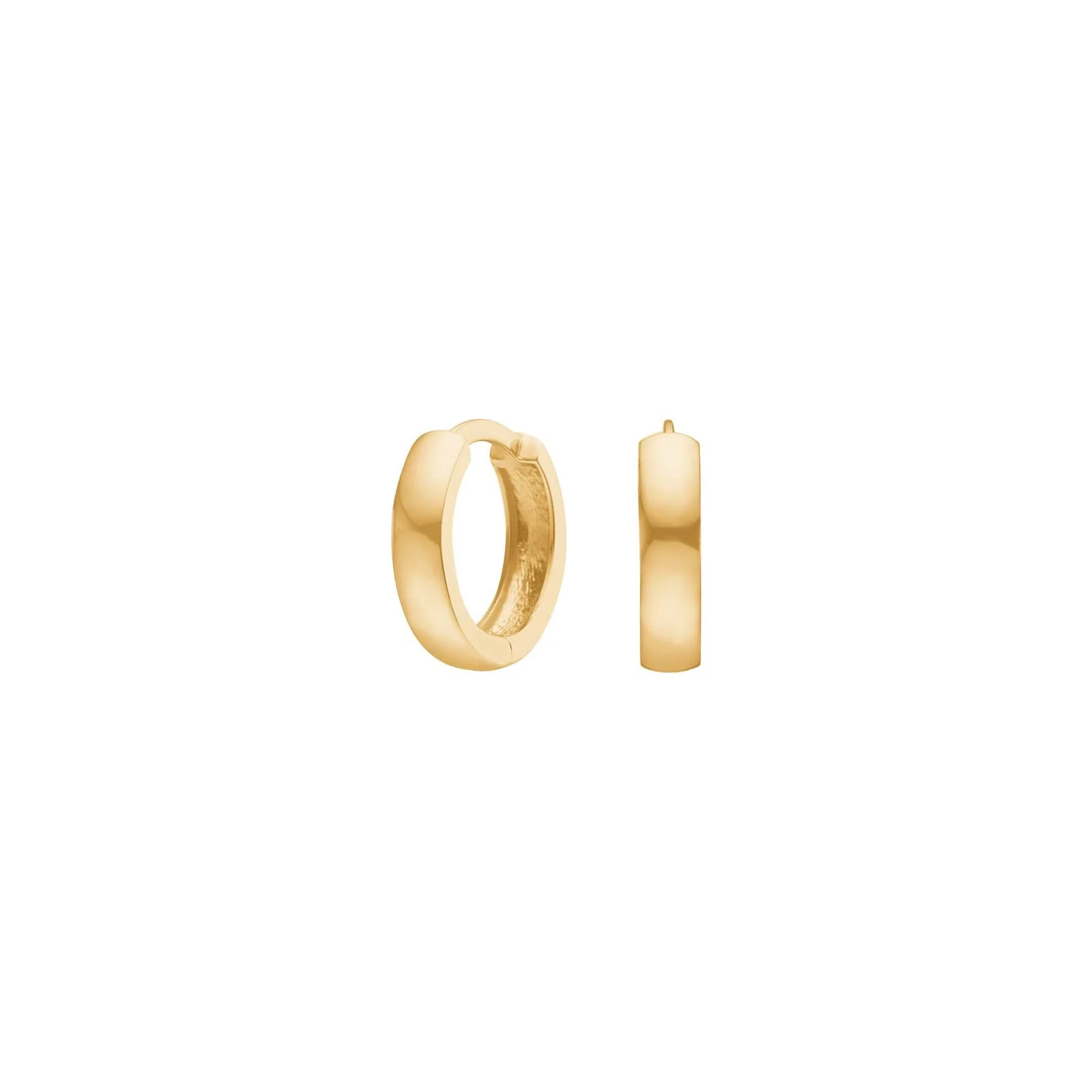 8kt. guldcreoler 3x12mm