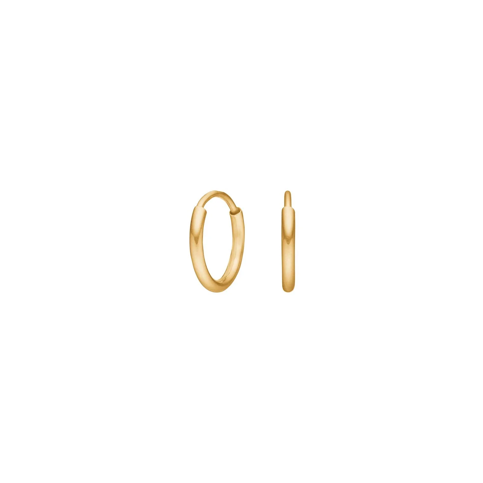 8kt. guldcreoler 8mm