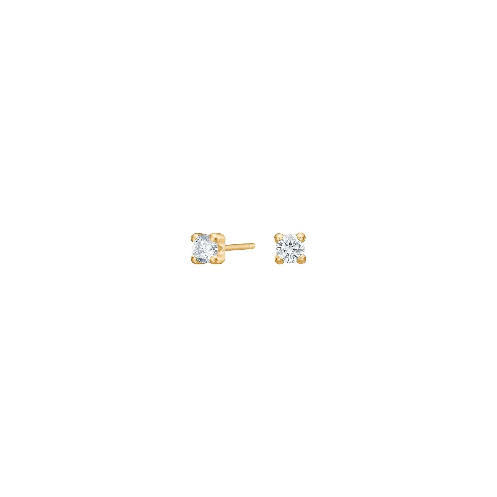 8kt. guldørestikker m/cz 3mm