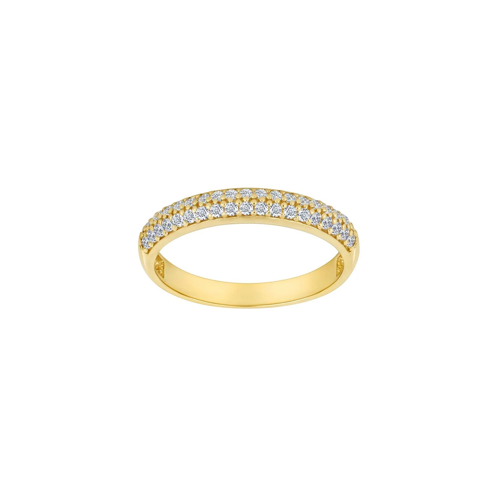 8kt. guldring m/cz