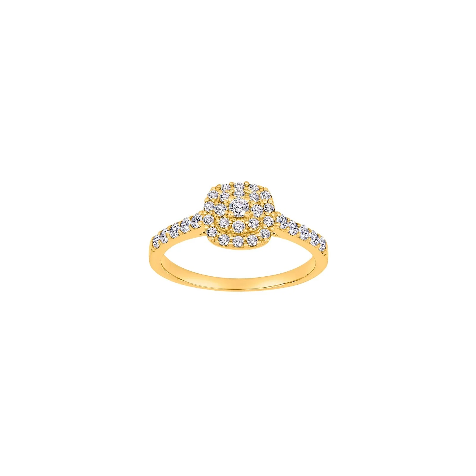 8kt. guldring m/cz