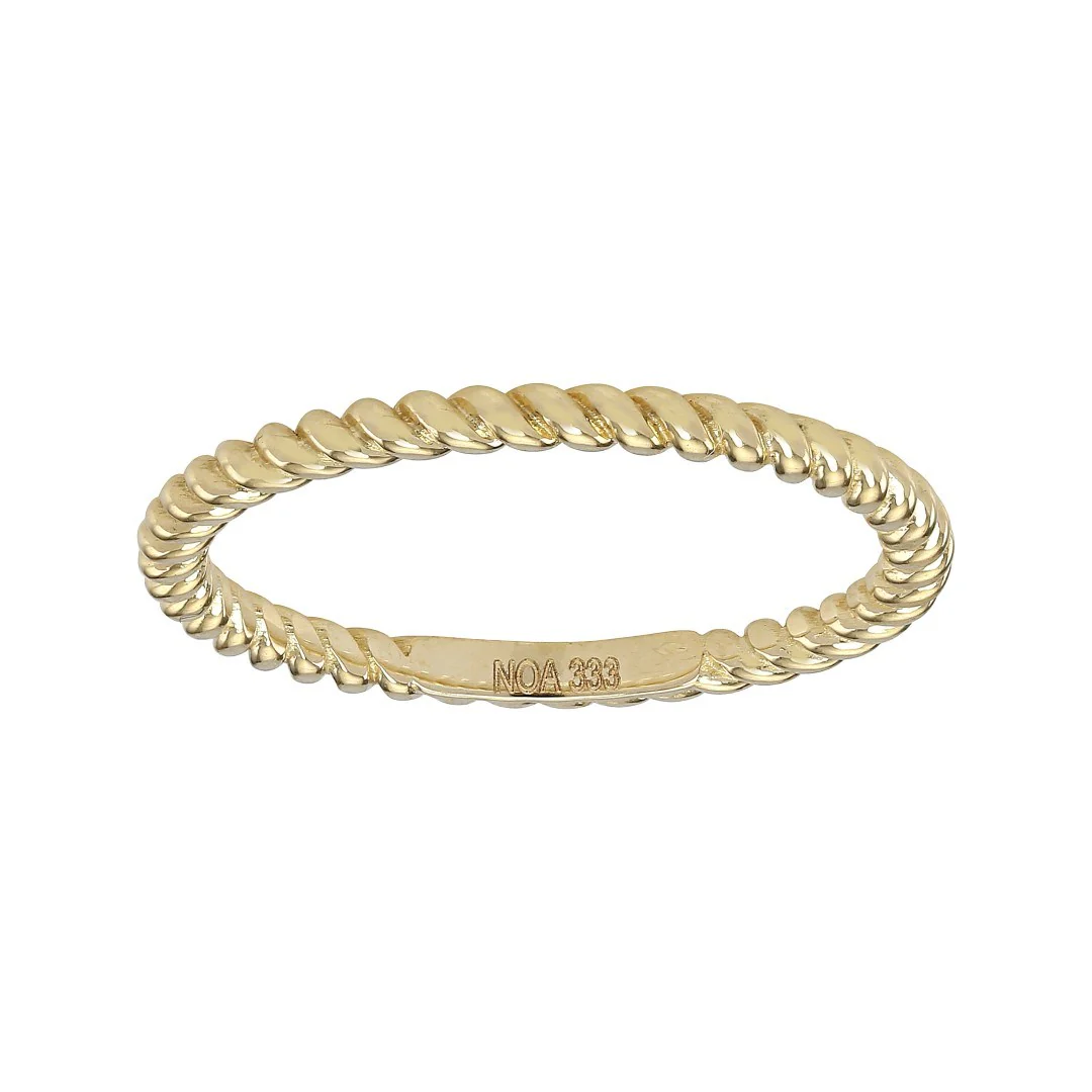 8kt. guldring snoet