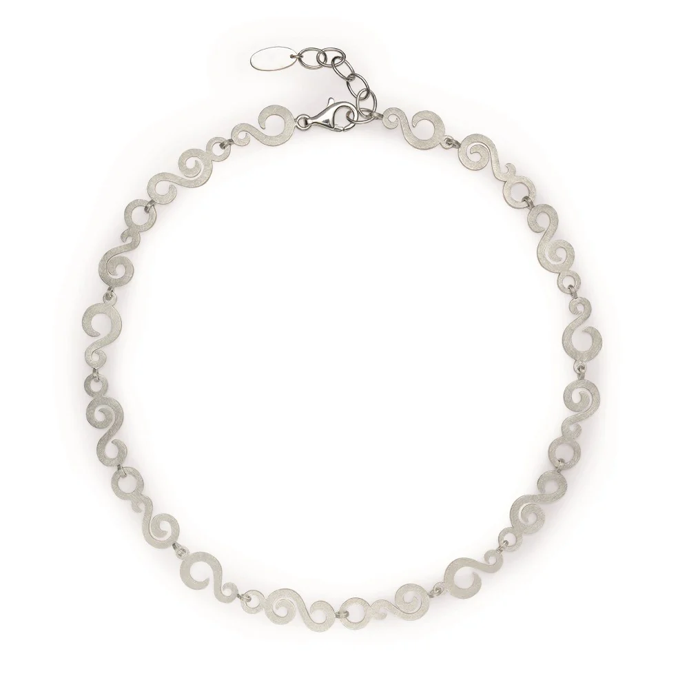 925/- Collier, mat, 45 + 3cm