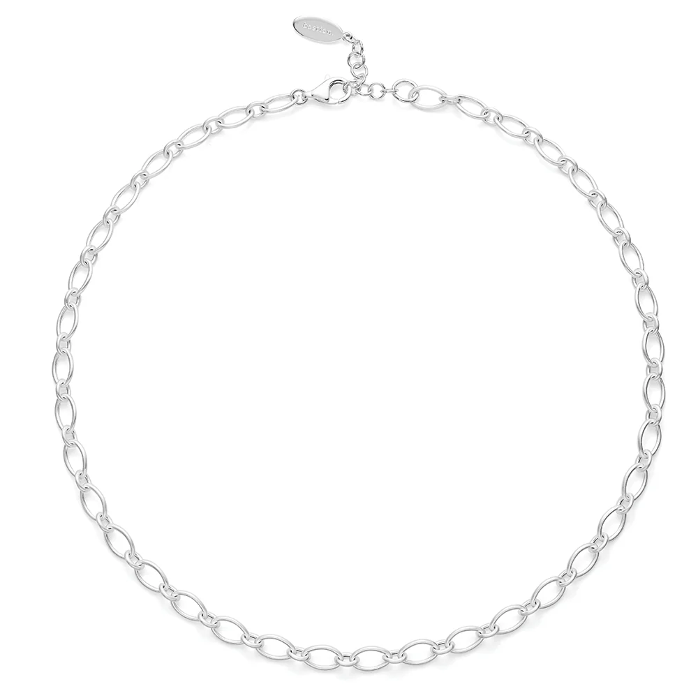925/- collier, mat, 45+3cm