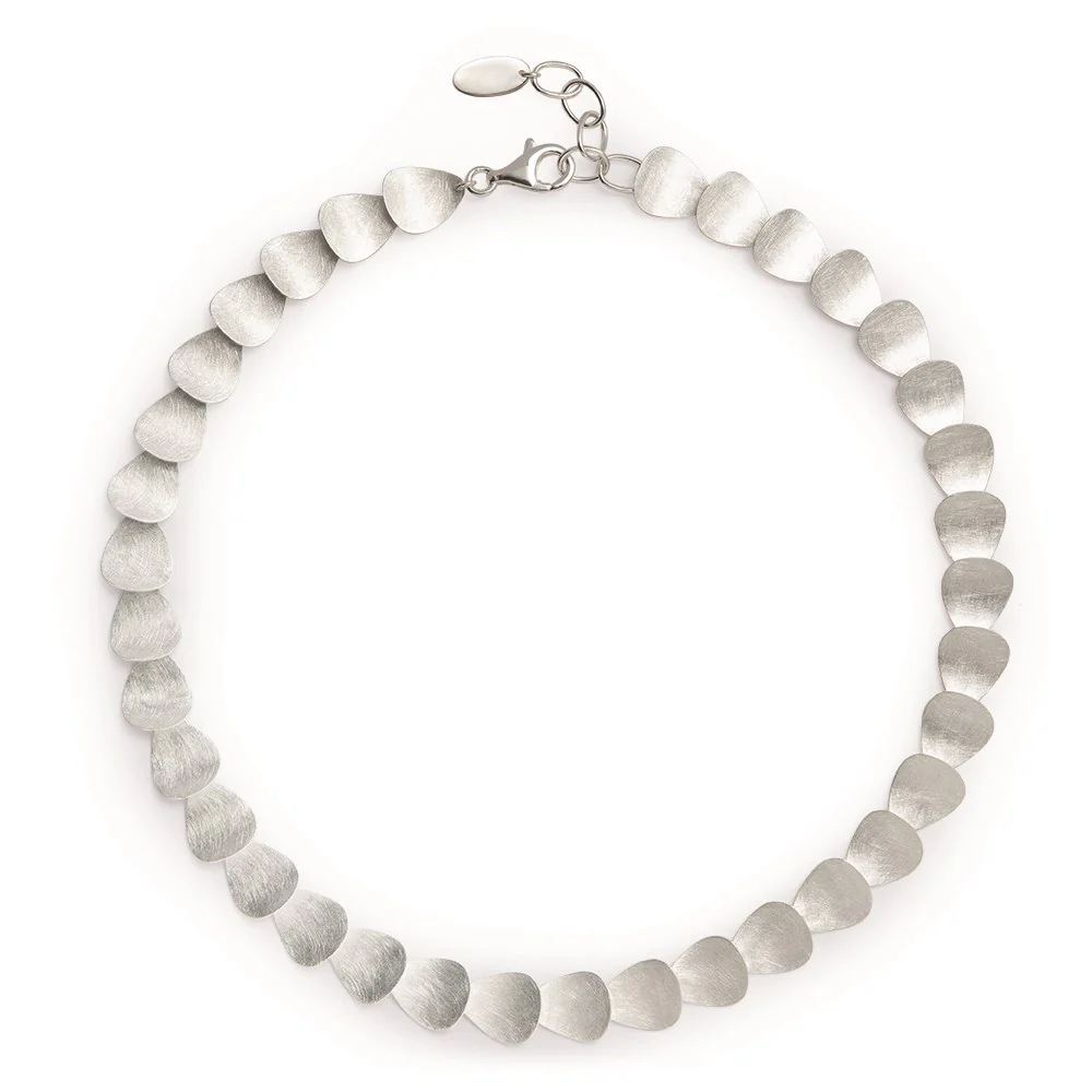 925/- Collier, mat, 45 + 3cm
