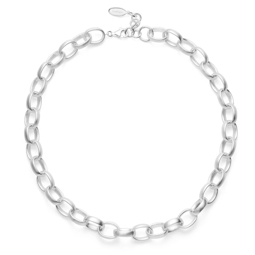 925/- collier mat, 45cm + 3cm