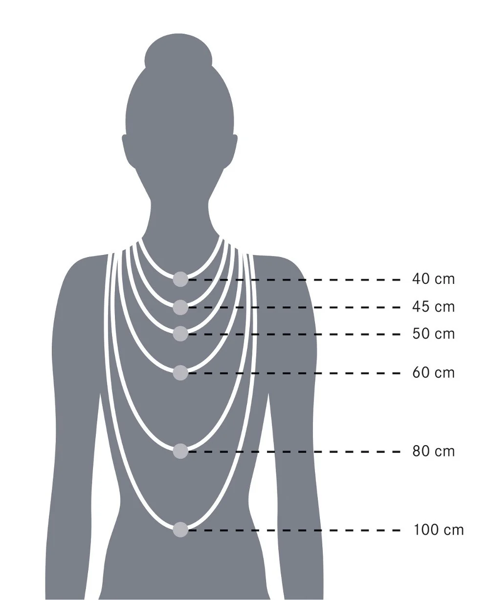 925/- collier mat, 50cm + 3cm - Image 2