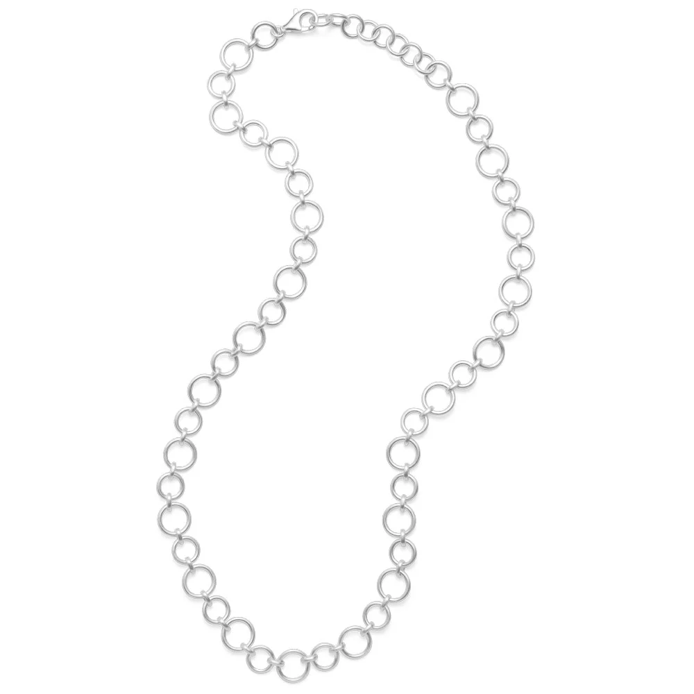925/- collier mat, 60cm + 3,5cm
