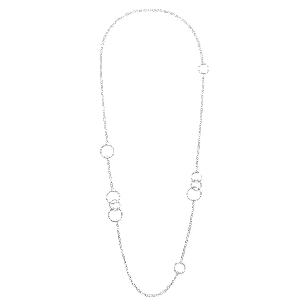 925/- Halskæde mat/blank, 97cm