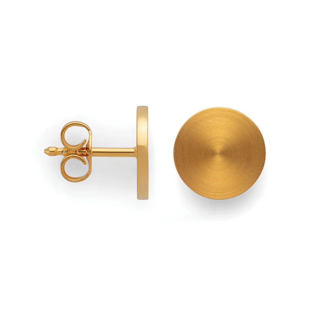 925/- øreringe, fg., mat/blank, 8mm