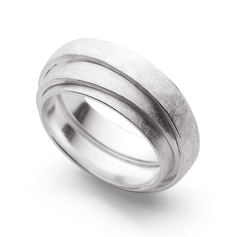 925,- Ring børstet