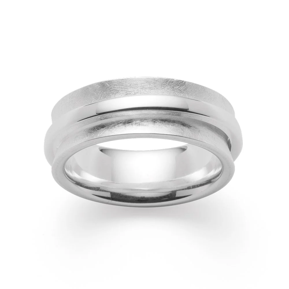 925/- Ringbørstet/blank