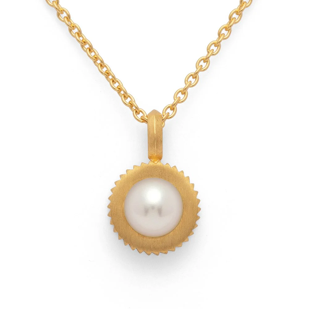 925/- Vedh. Inkl ankerk. mat fg perle 1,41ct 1,5mm