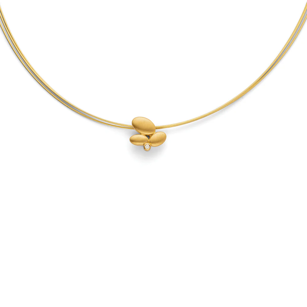 925/- vedhæng, fg., mat, dia. 0,02ct W-SI