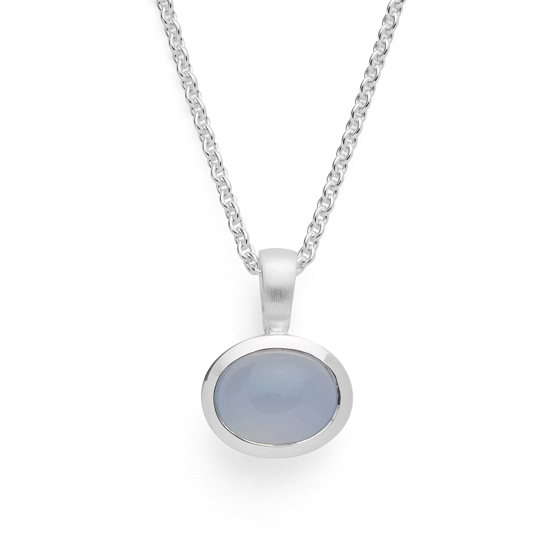 925/- Vedhæng mat/blank, chelcedon 1,72ct