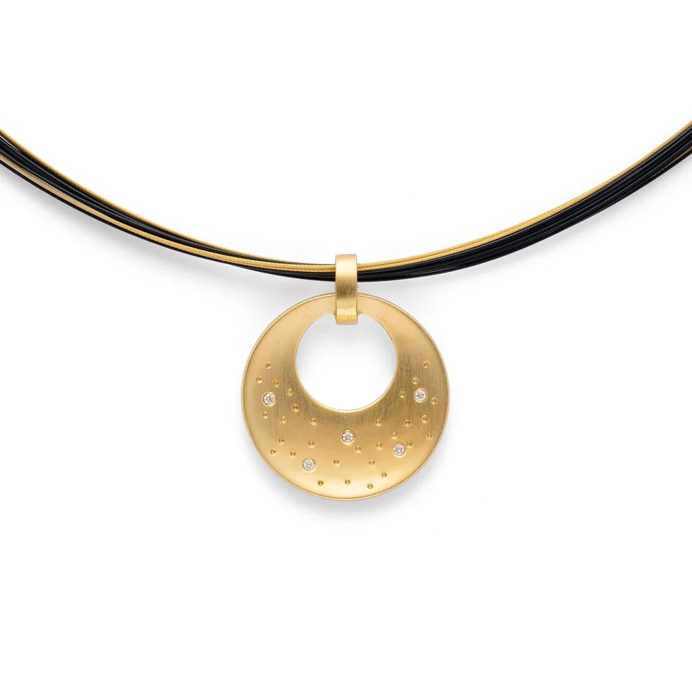 925/- Vedhæng, matfg, br 0,025ct W-SI