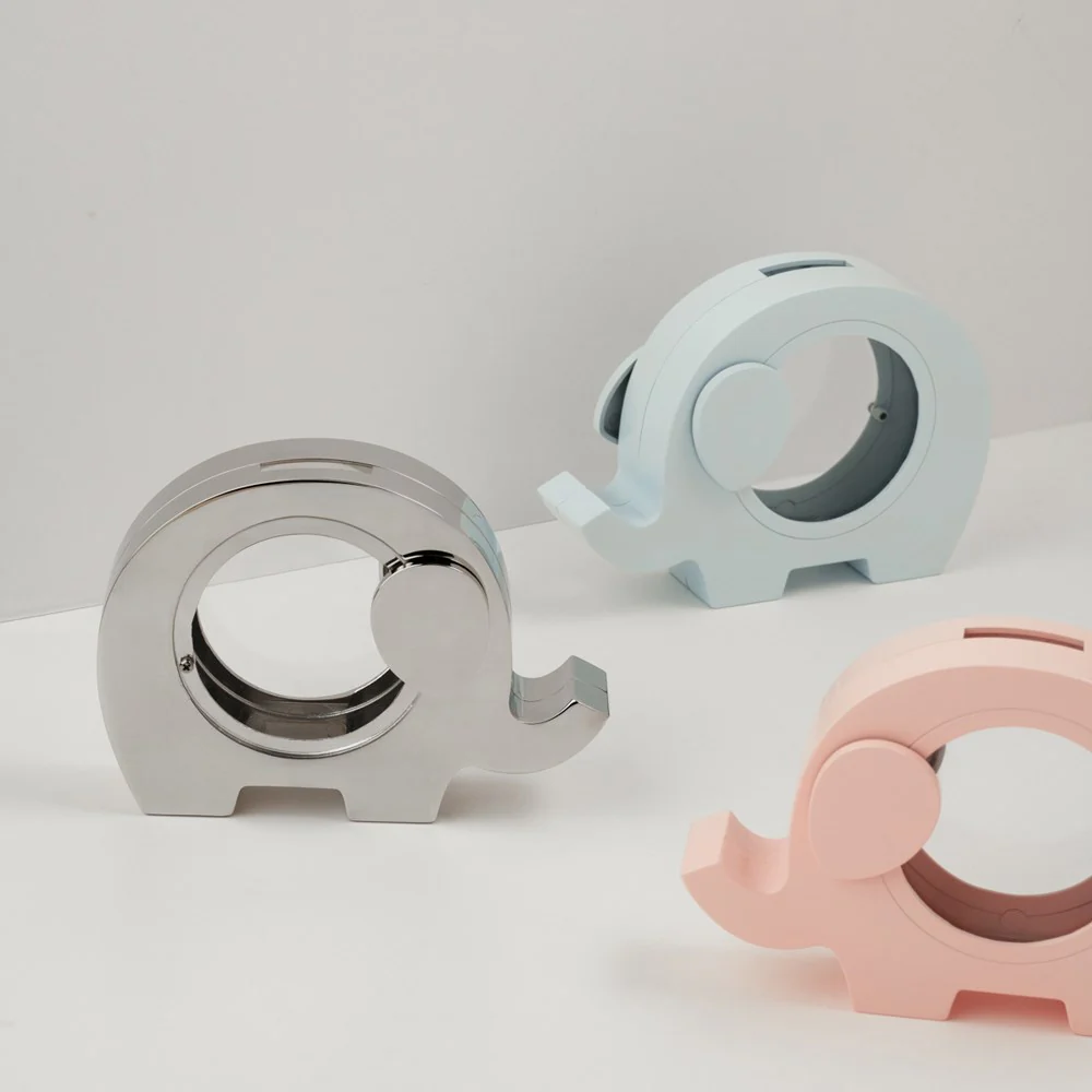 Forkromet sparebøsse elefant - Image 3