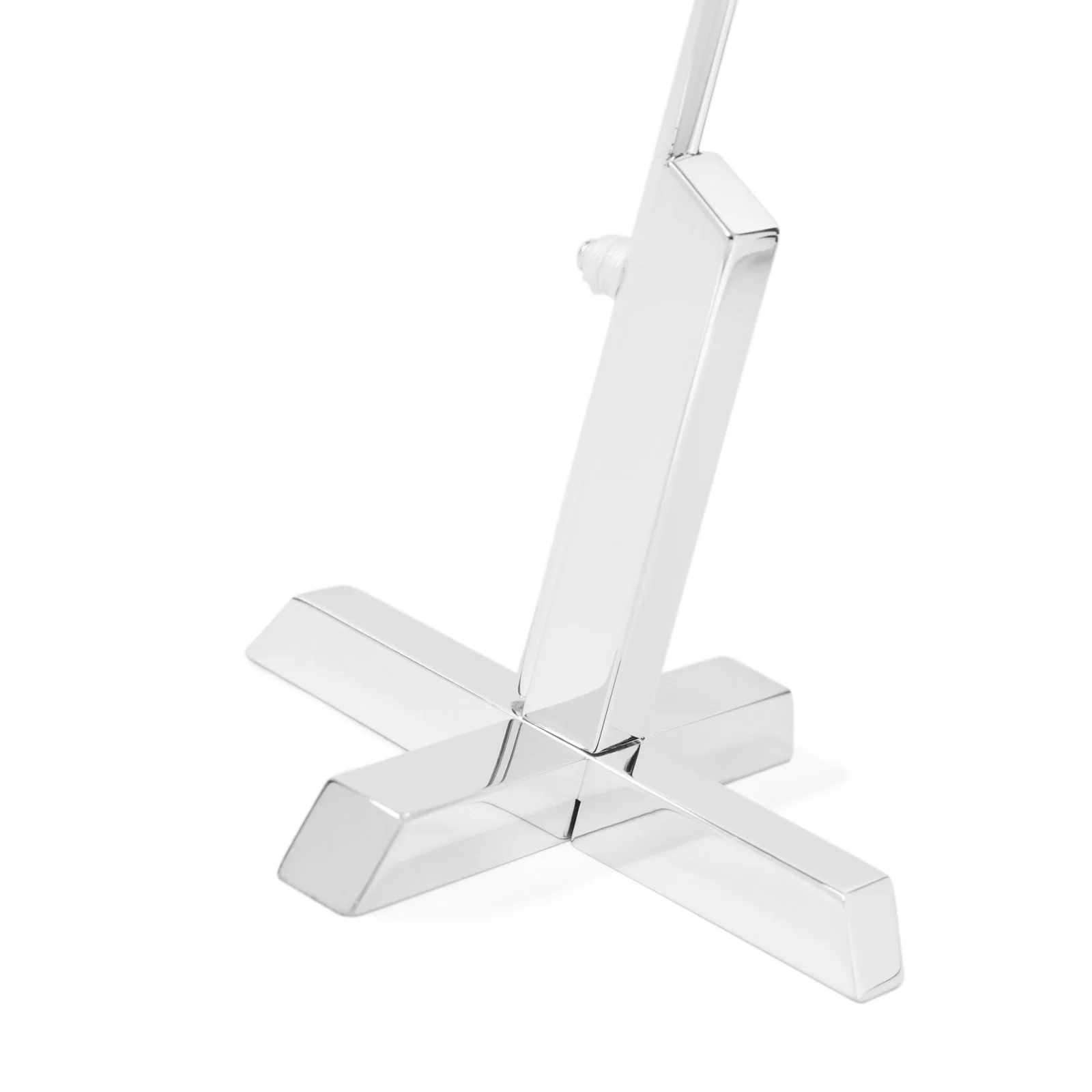 Forsølvet flagstang m. krydsfod 35 cm - Image 2