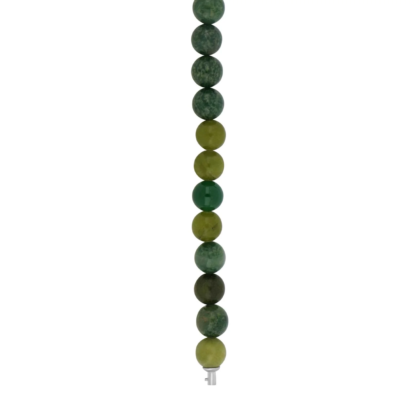 Grøn agat, jade system-kæde 10mm