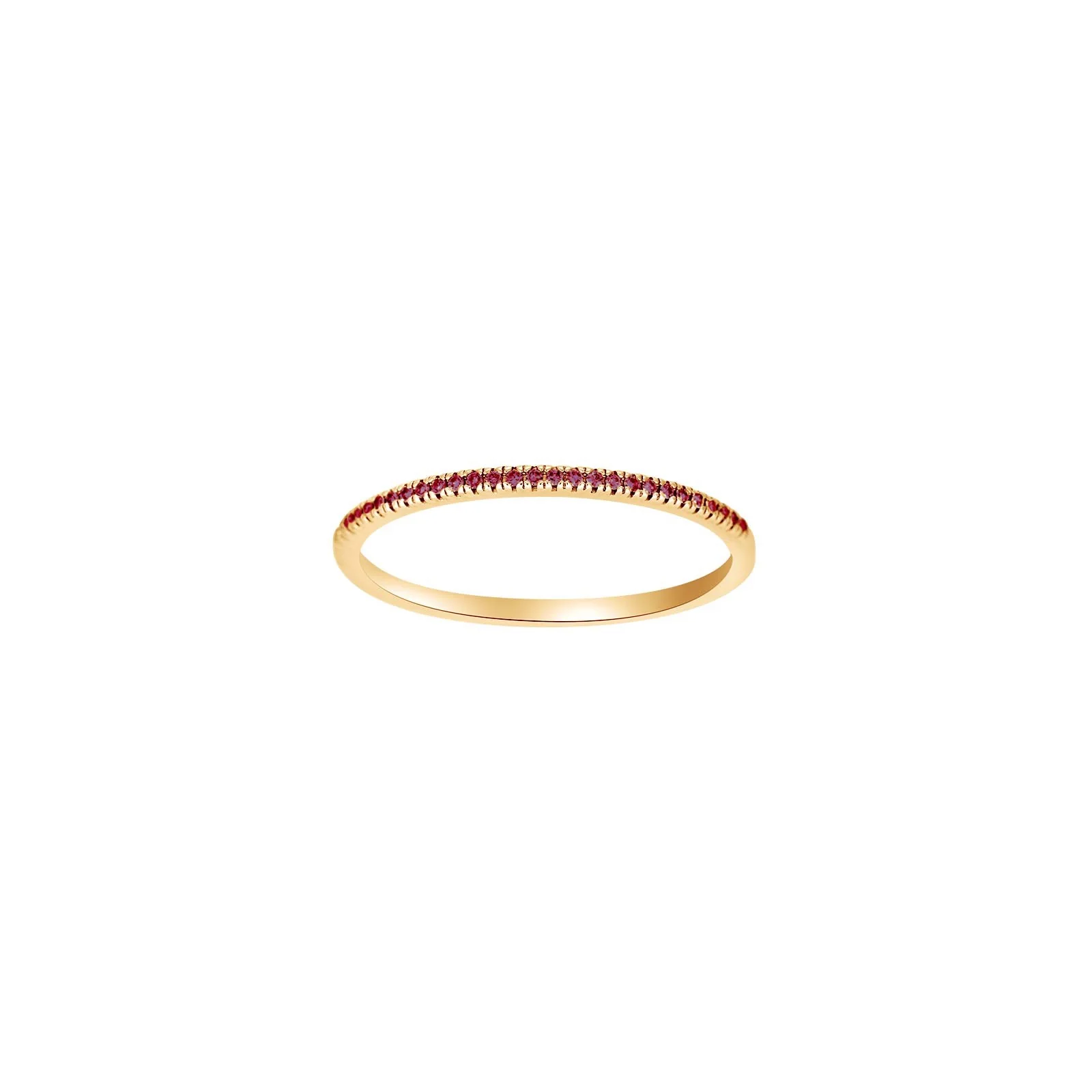 HEART 14kt. guld alliancering m/rubin