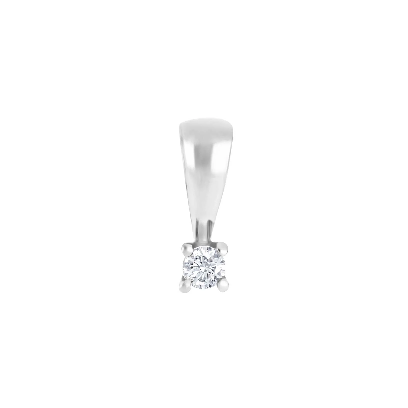 HEART 14kt. hvidguldsvedhæng m/dia 0.05ct W/SI