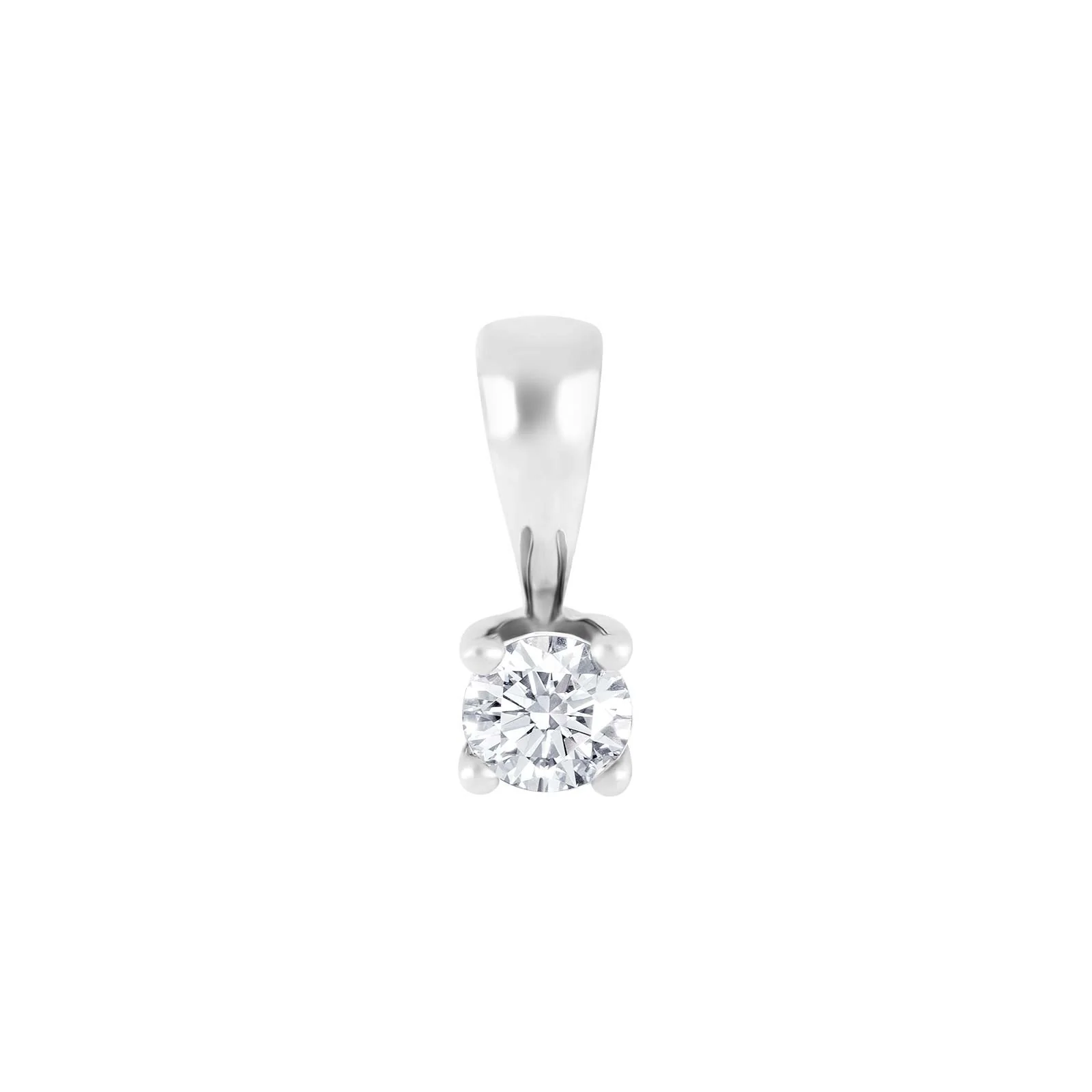 HEART 14kt. Hvidguldsvedhæng m/dia 0.25ct W/SI