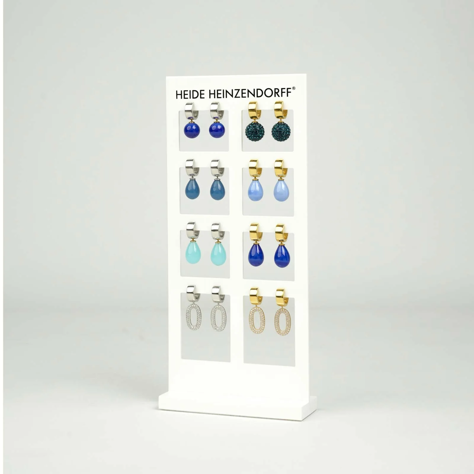 Heinzendorff display til 8 par ørehænger
