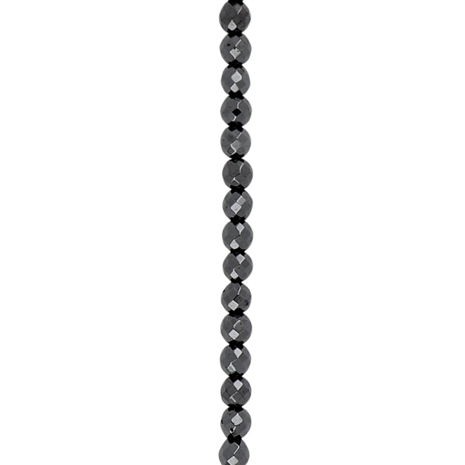 Hematit system-kæde facet. 8mm 45cm