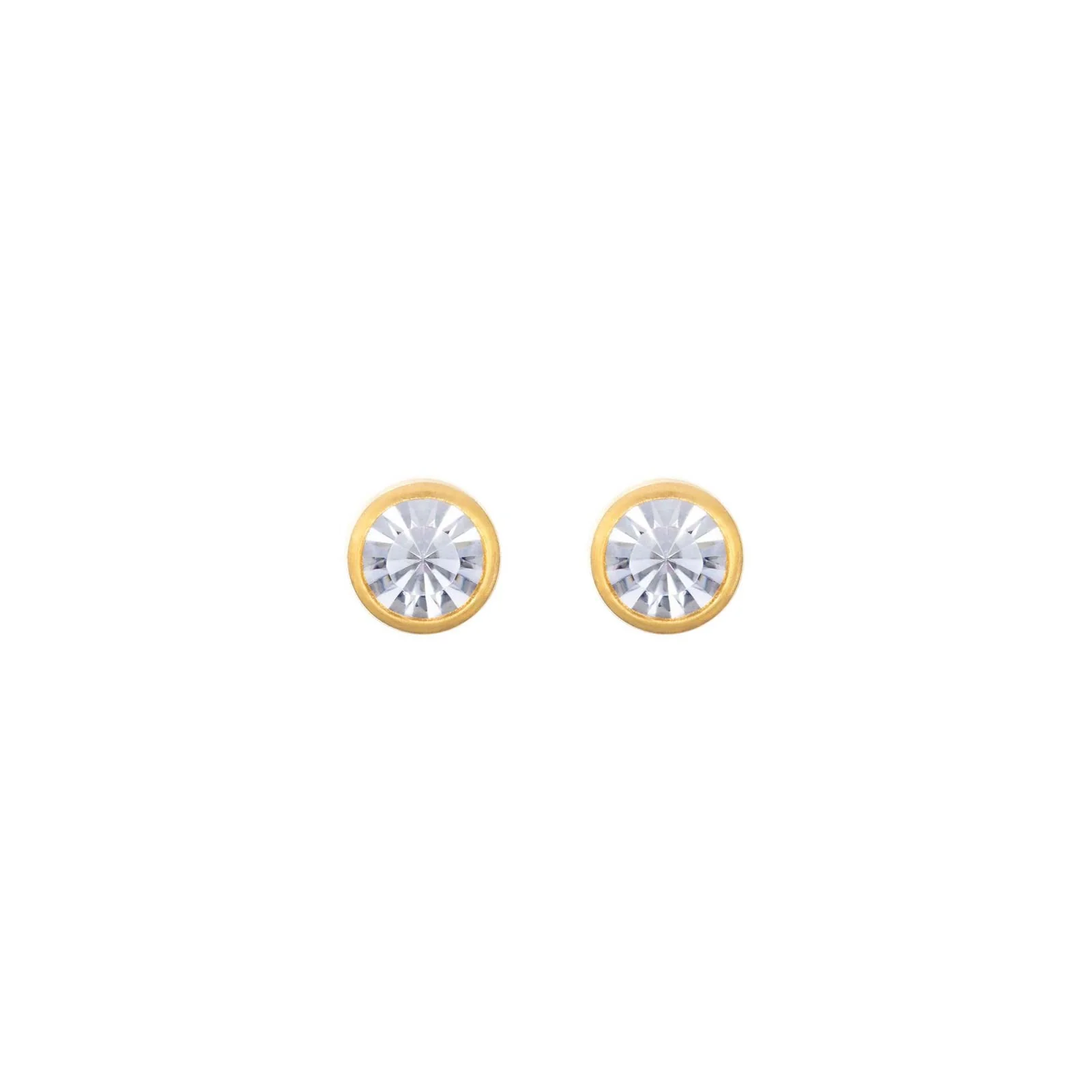 Inv2000 14kt. 3mm crystal i rørfatning