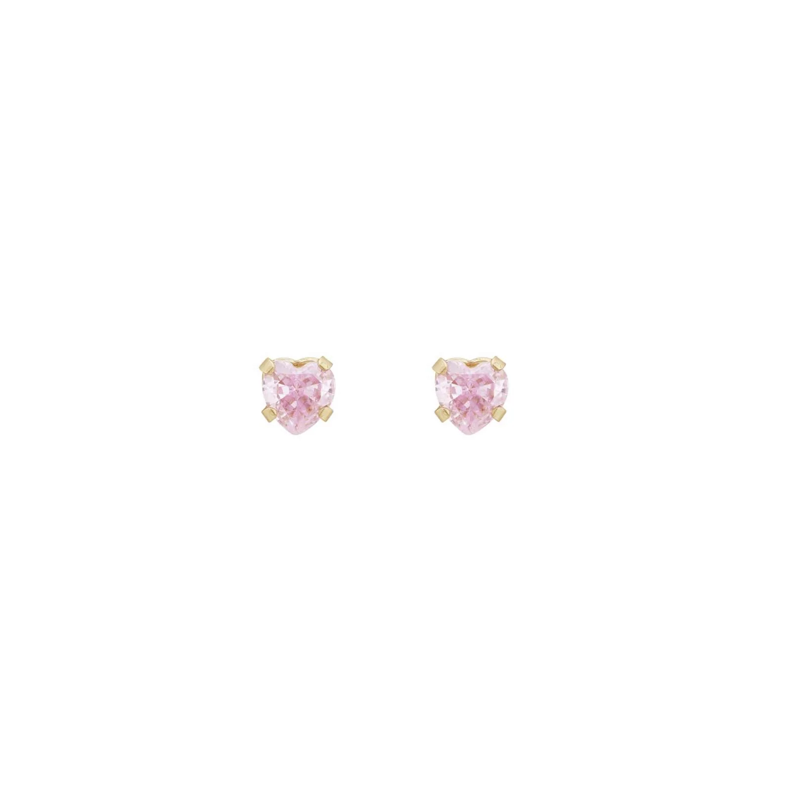 Inv2000 14kt. pink hjerte cz