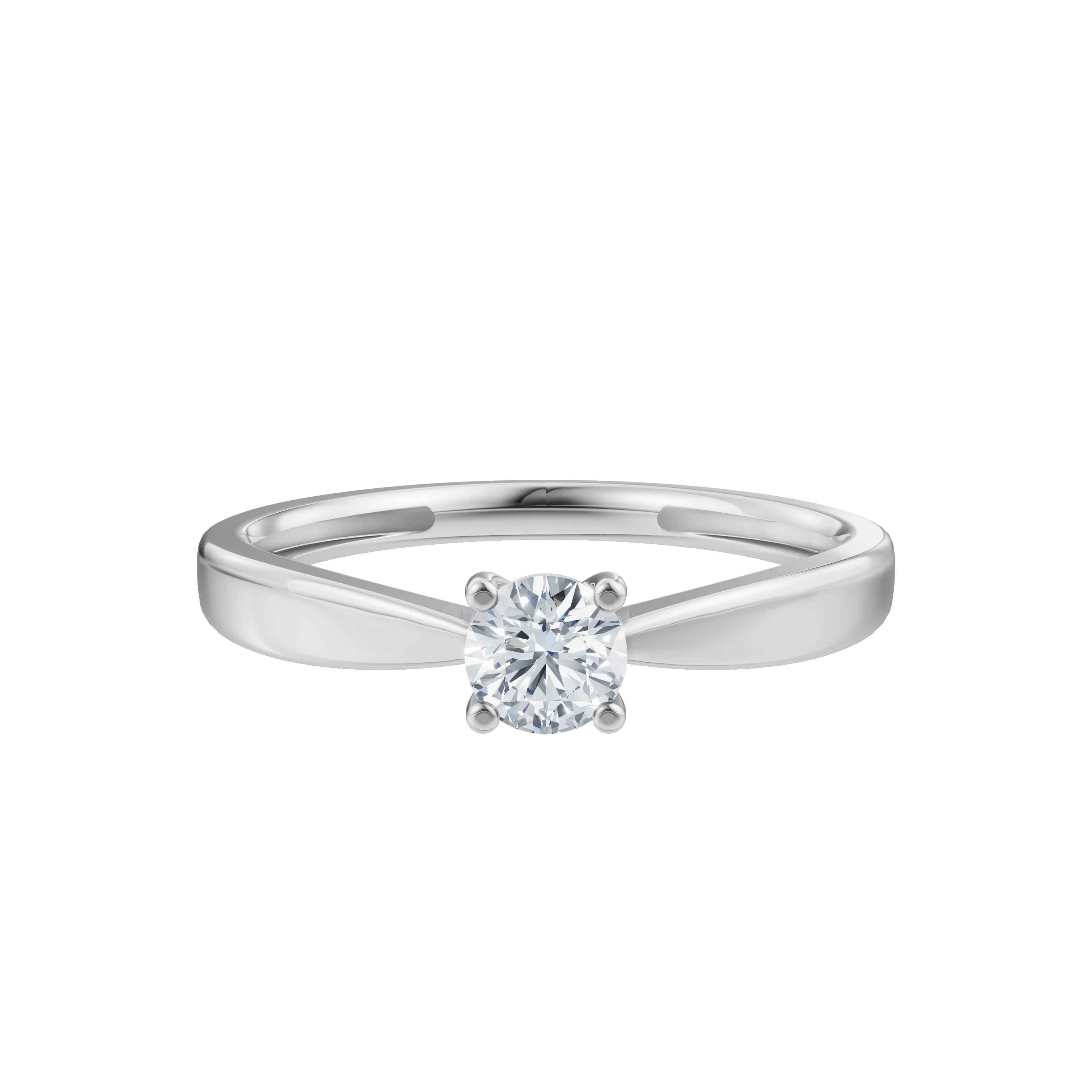 LUXURY 14kt. guldring m. lab grown diamant 0,25ct TW/VS2 - Image 6