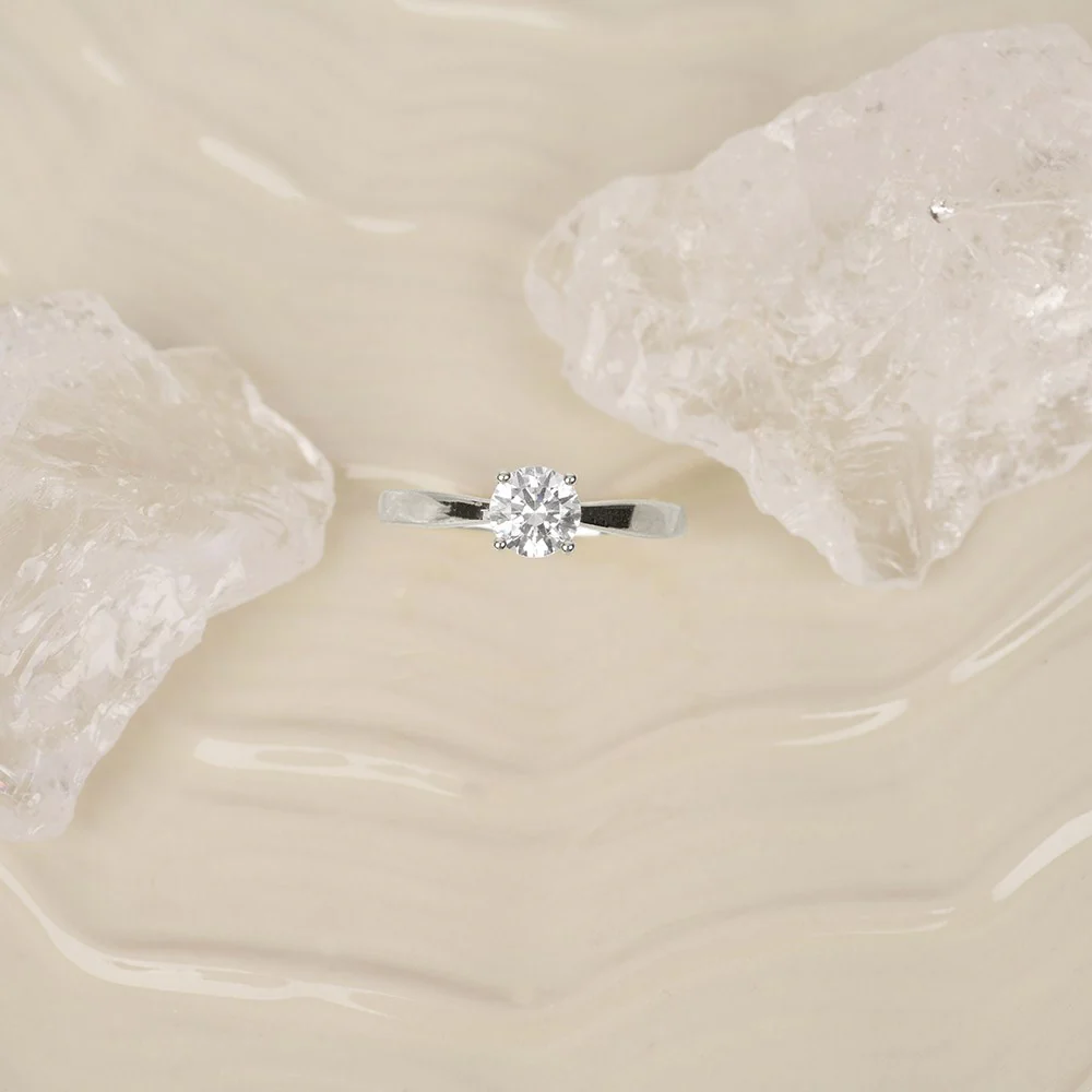 LUXURY 14kt. guldring m. lab grown diamant 0,70ct TW/VS2 - Image 5