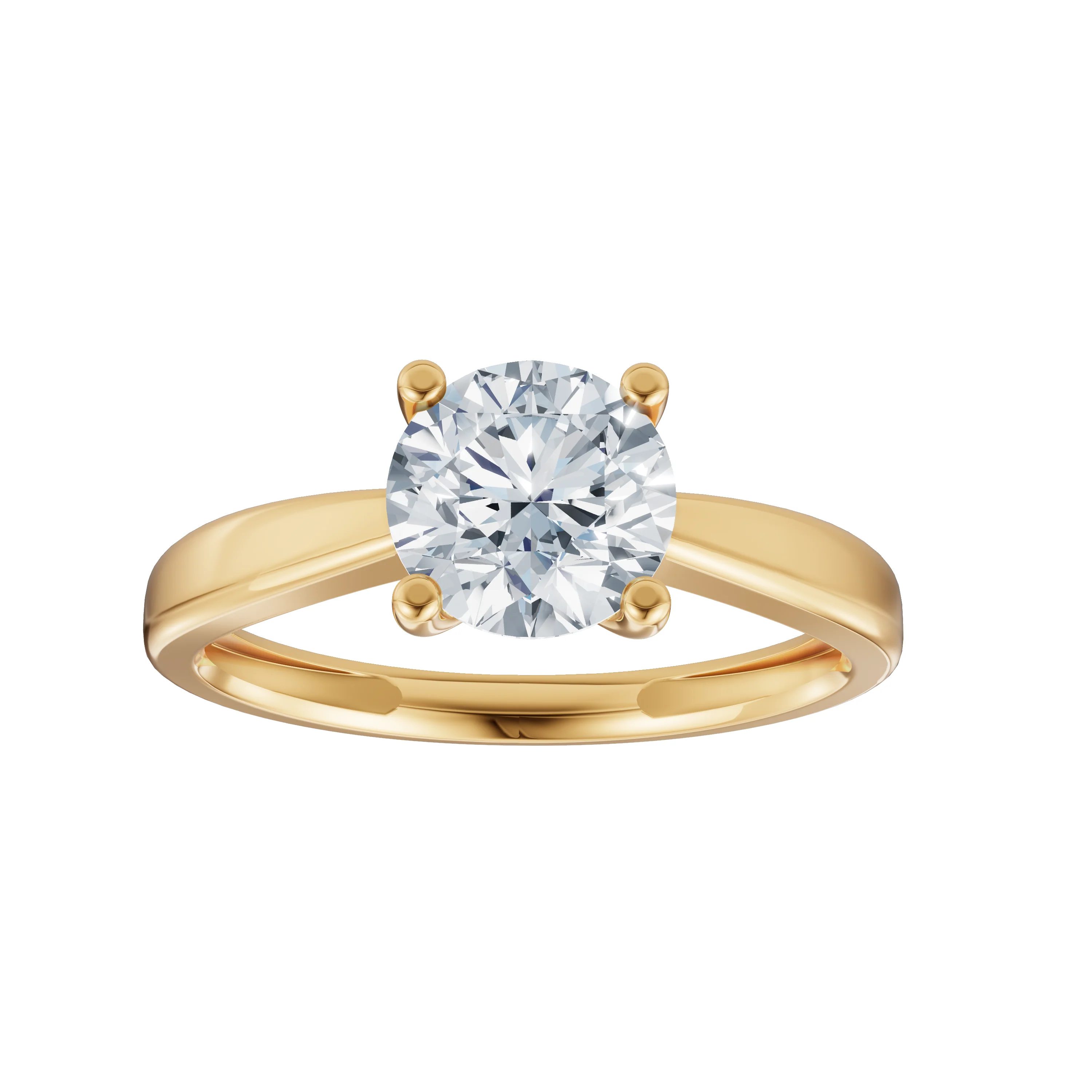 LUXURY 14kt. guldring m. lab grown diamant 1,0ct TW/VS2 - Image 5